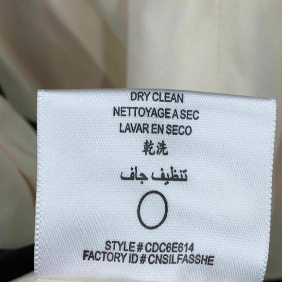 BCBG MAXAZRIA Black/White Silk Fit & Flare Mini Dress w/ Pockets, Size 12, NWT - Picture 5 of 6